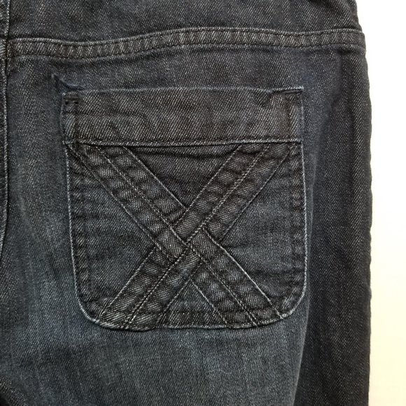 Mossimo jeans 6 Wide Leg denim trouser whiskered early 2000's stretch - Picture 10 of 13